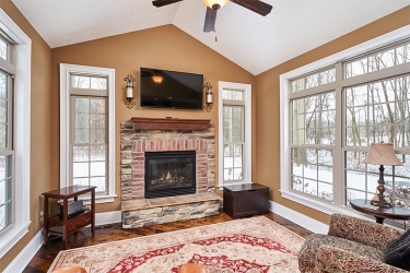 Brentwood Fireplace and Sunroom