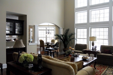 great room with floor to ceiling windows and lots of natural lighting