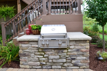 built in grill with cabinet outdoor kitchen