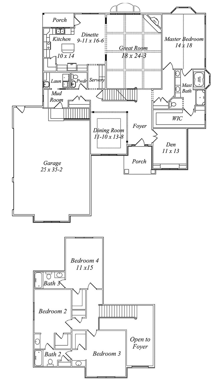 kensignton floor plan by gatliff custom builders