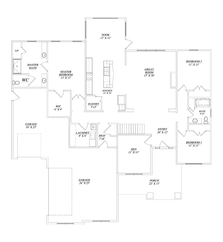 Remington floor plan by gatliff custom builders